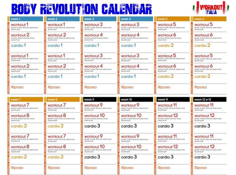 ... Gallery For  Jillian Michaels Body Revolution Workout Schedule Pdf