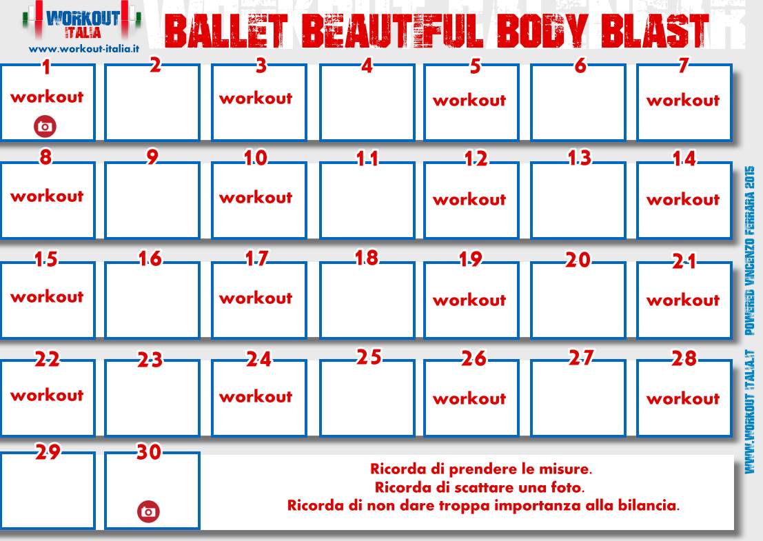 5 Day Ballet Beautiful Body Blast Workout for Burn Fat fast
