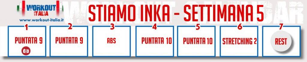 STIAMO INKA SETTIMANA numero 5
