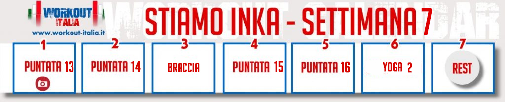 STIAMO INKA Settimana 7
