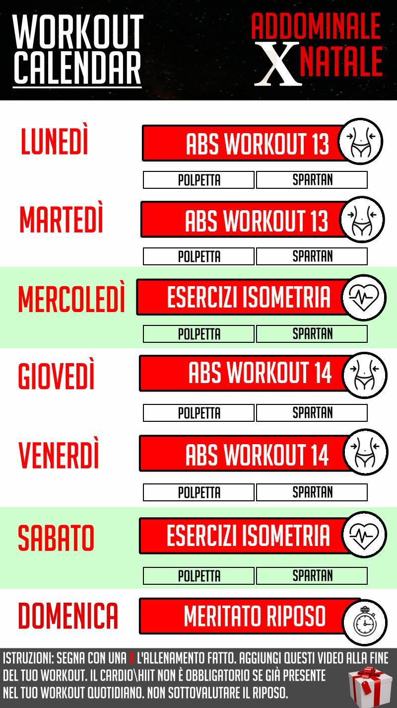 esercizi addominali calendario addominalepernatale settimana 7