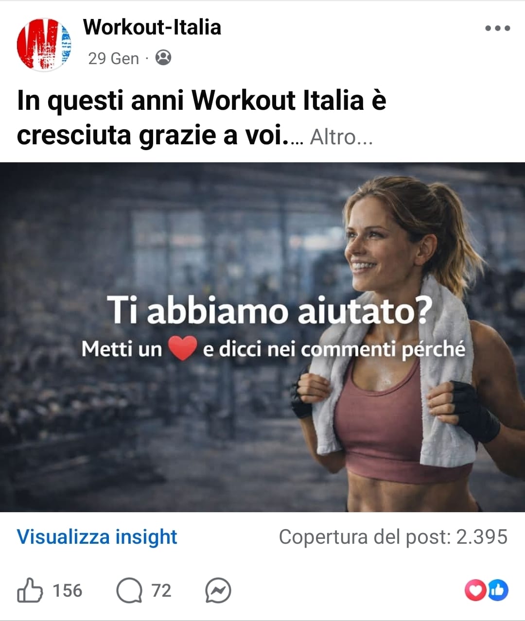 gruppo workout italia